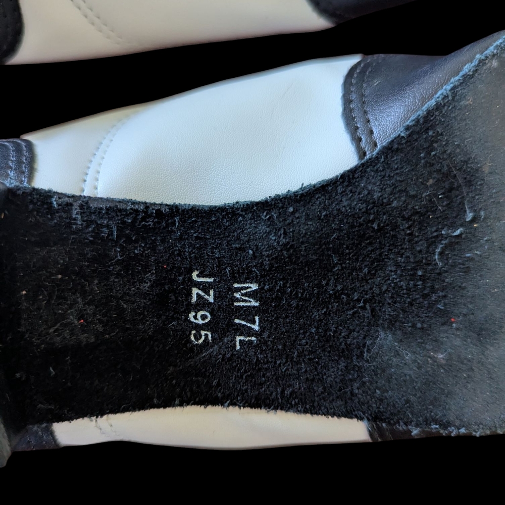 Classic Black and White Oxford Character Dance Shoes - Picture 3 of 6